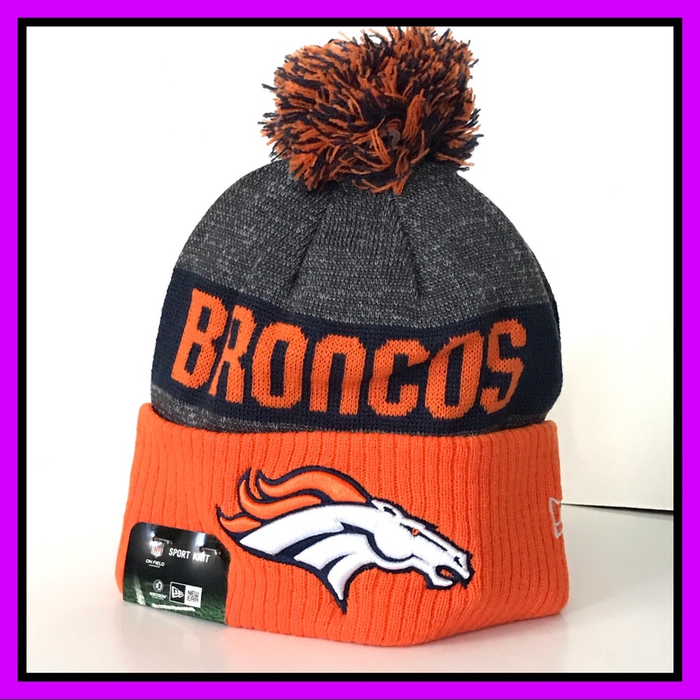Denver Broncos NFL16Pom-Top Cap Licensed Authentic